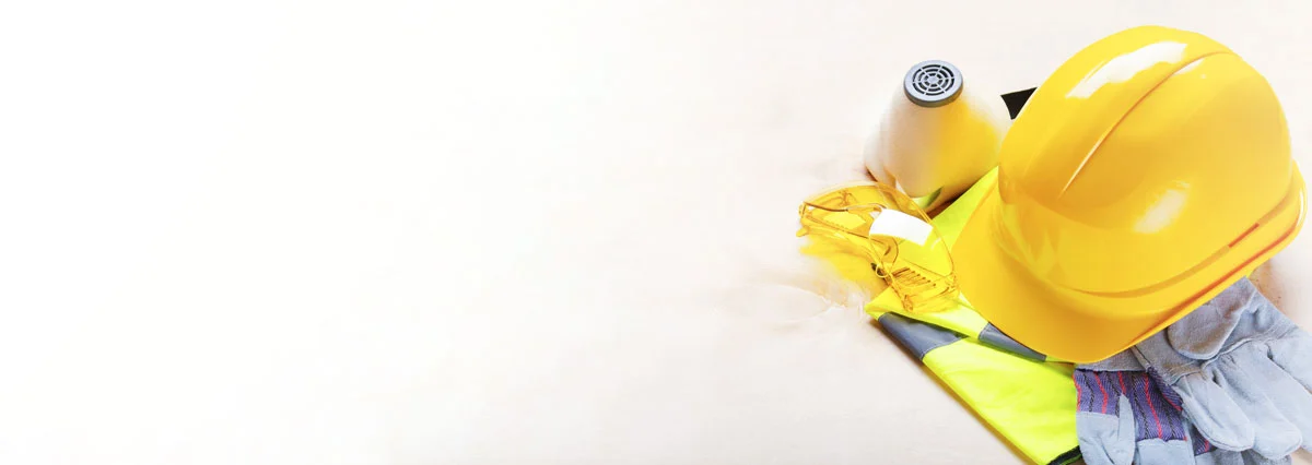 yellow plastic hard hat