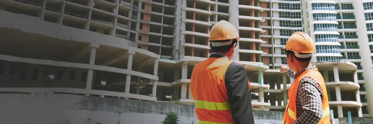 construction workers in landscape training